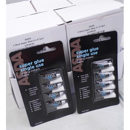 518 - 240 tubes of superglue in 5 boxes, each box contains 12 packs of 4