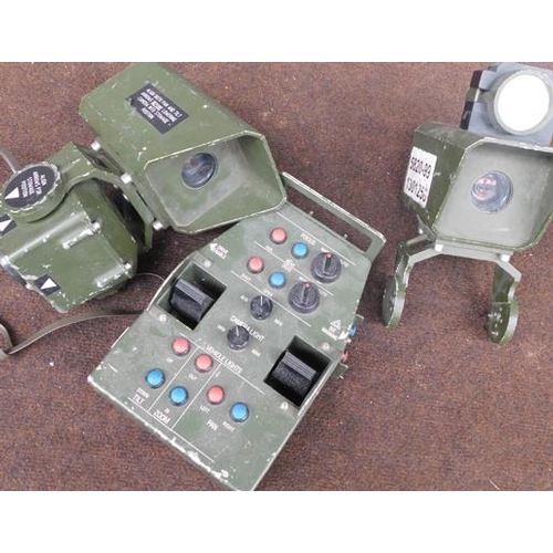 606 - Military camera video lights & controller