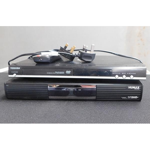 703a - Toshiba DVD player & remote, Humax DVR 915OT w/o