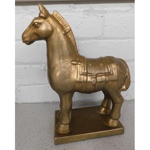 105 - Brass horse - approx. 13.5 inches