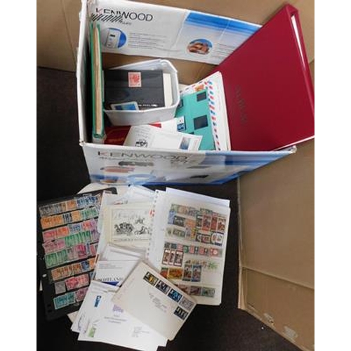 114 - Large box of stamps, much Commonwealth etc...