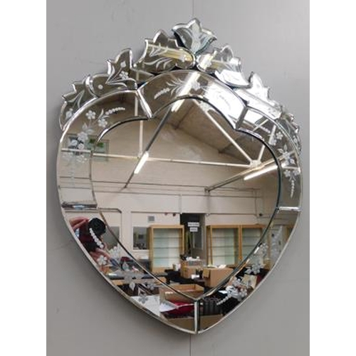 61 - Venetian style mirror - approx. 23 inches long