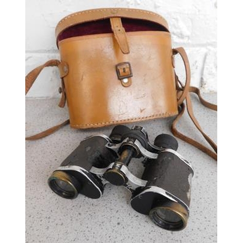 67 - Vintage binoculars in case