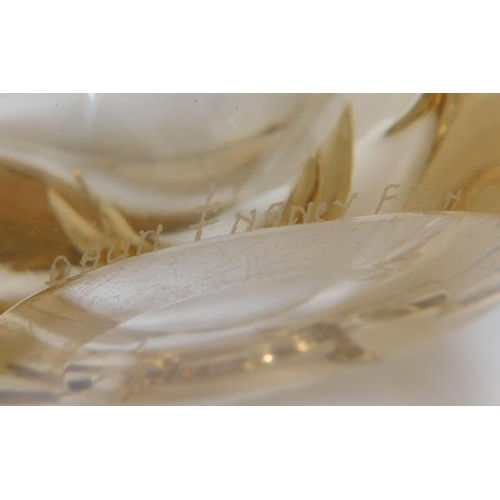 72 - Daum glass bowl, classic French maker
