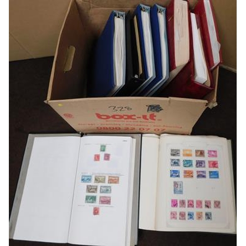 81 - 9 x albums/stockbooks, GB & Commonwealth stamps