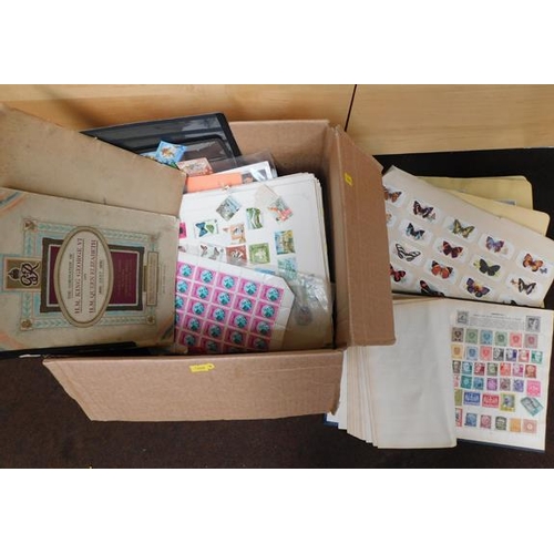 86 - Box of stamps & albums