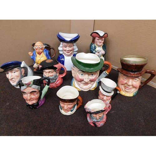 98 - Collection of 11 Toby jugs