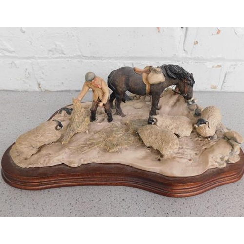 99 - Border Fine Arts 'Winter feeding' - no damage found, 609/1250