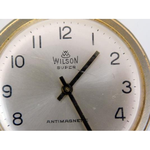 118 - Wilson 'Super' vintage ladies 9ct gold pendant pocket watch, reg. no. 12864 - scratch to face