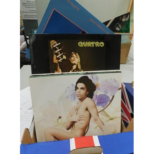 33 - Large box of records (LPs & 12 inch), incl. Prince, Roxy, Deacon Blue, U2, Ultravox