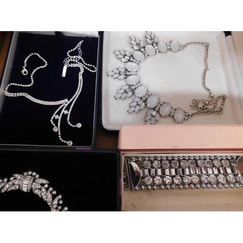 38 - Assortment of  boxed of 'Bling' costume jewellery