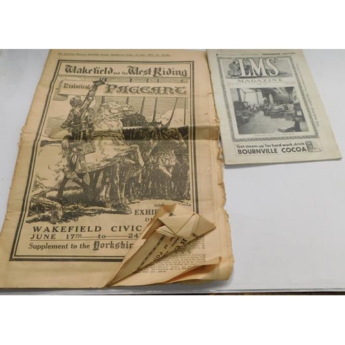 56 - Assortment of vintage ephemera, photographs, newspapers etc...
