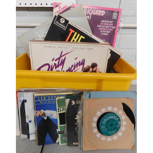 9 - Mixed box of LPs & singles