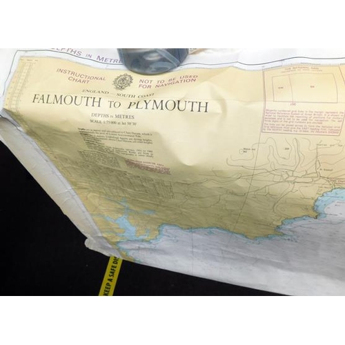 95 - Vintage maps - Yarmouth, Plymouth & poster repro from The Science Museum + one other