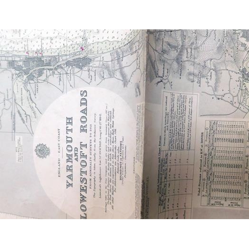 95 - Vintage maps - Yarmouth, Plymouth & poster repro from The Science Museum + one other