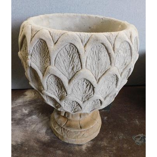 676a - Large nut shaped stoneware planter