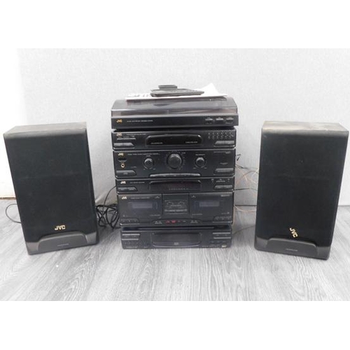 677 - JVC Hifi Stereo system and speakers (unchecked)