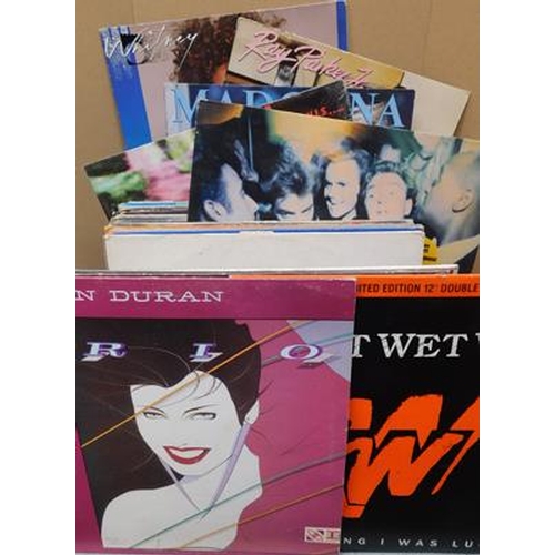 699 - Assortment of 60 LP's mainly 80's, some 70's