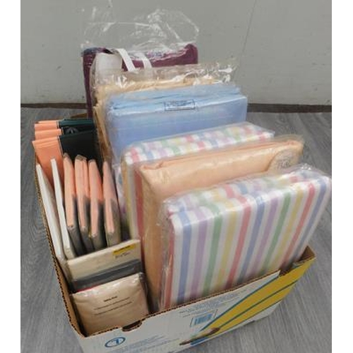 707 - Box of unused bedding and sheets etc.