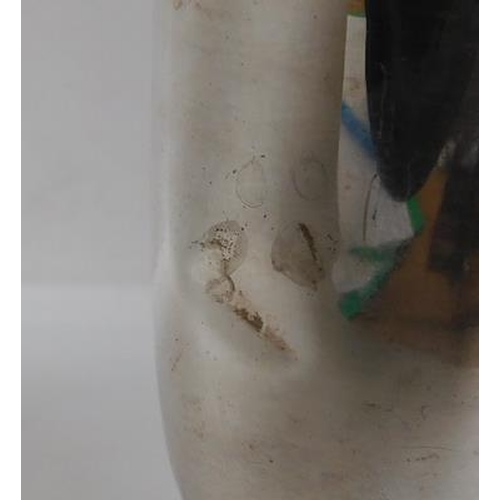 116 - Silver tulip vase hallmarked London 1921. Maker Charles & Richard Comyns