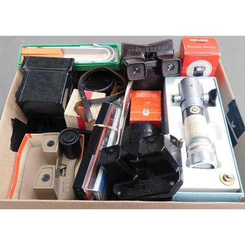 68 - Selection of camera lenses & accessories, incl. Viewmasters etc...