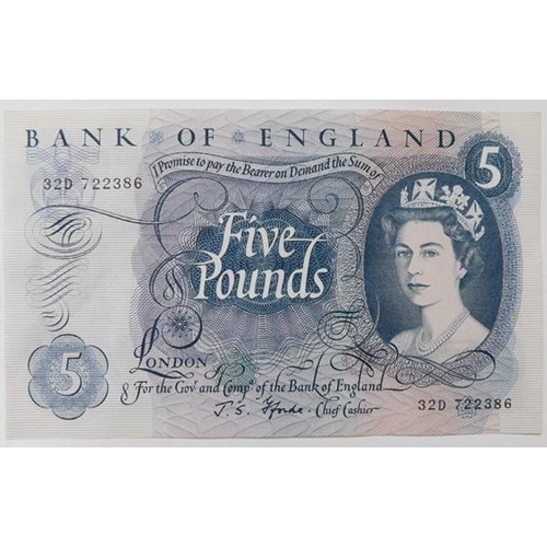 81 - 1968 £5 note by J. S. Forde (mint condition)