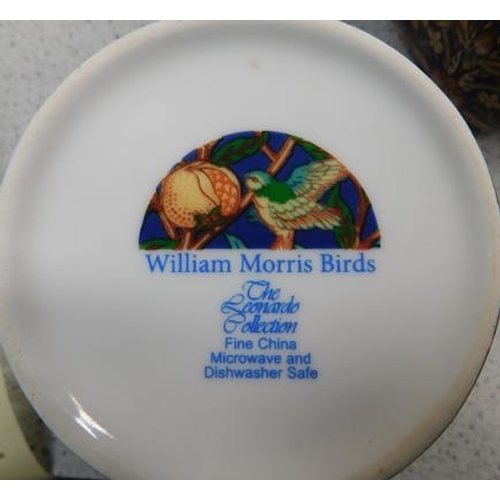 48 - Collection of William Morris crockery + Heron Cross pottery