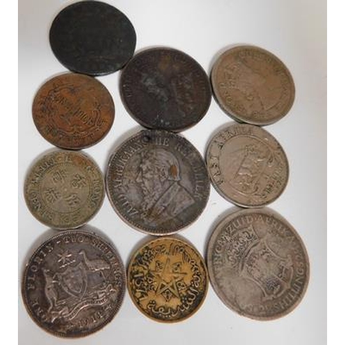 199 - Collection of All World & Antique coins and tokens including 1914 Australian Coin