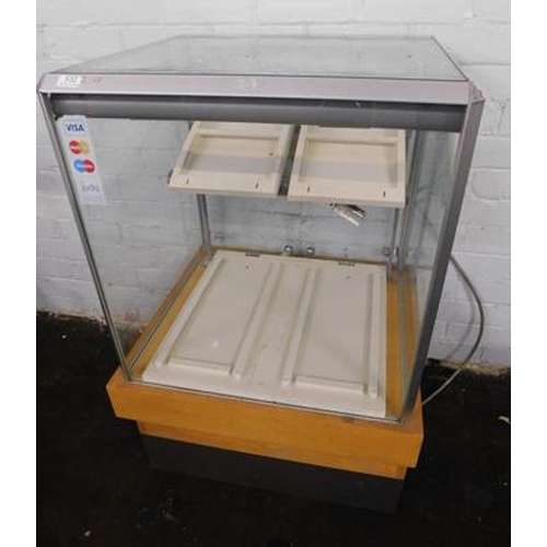 532 - Glass jewellers cabinet approx 25x 23x40