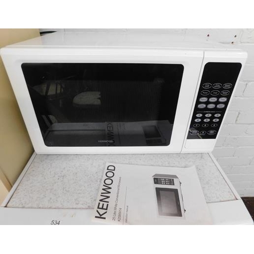 535 - Kenwood microwave K25MW14 w/o