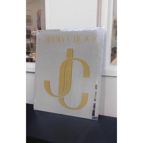 55 - Medium Jimmy Choo bevel edge mirror approx 20x23