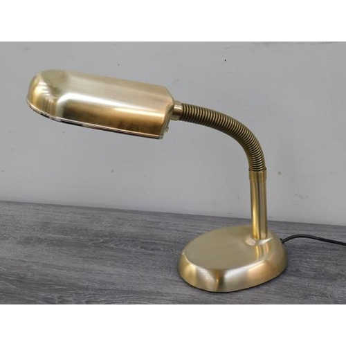 555 - Brushed brass desk lamp