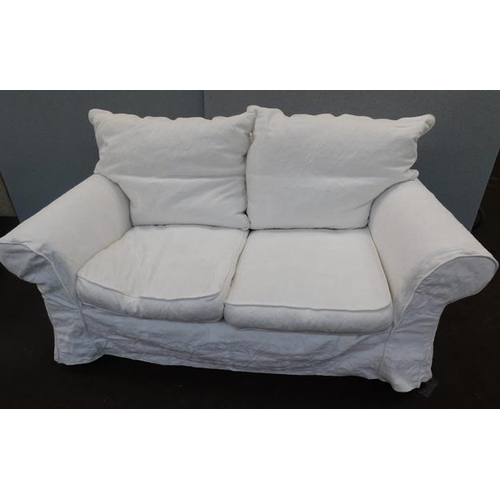 584 - Two seater Collins & Hayes settee with removable covers