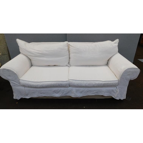 586 - Three seater Collins & Hayes settee with removeable covers