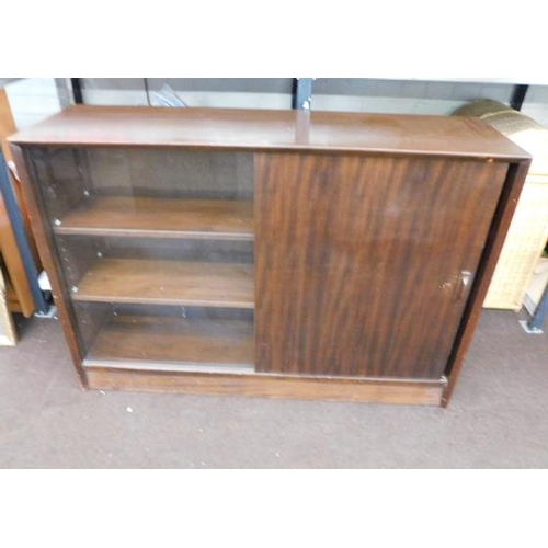 590 - Glass fronted bookcase