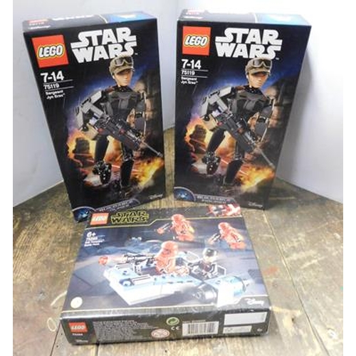 73 - 3x Unopened Star Wars Lego sets