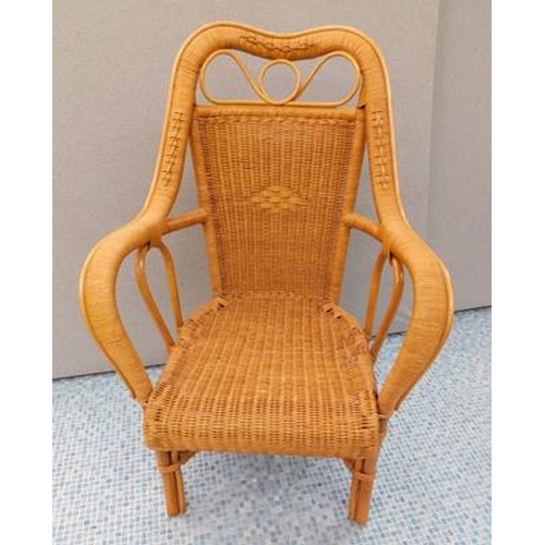 759 - Large wicker chair