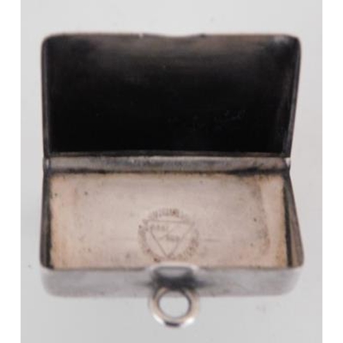 98 - Rare USA Edwardian silver stamp case