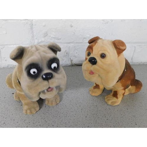 174 - 2x Churchill nodding dogs