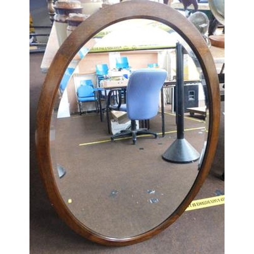 176 - Large bevel edged mirror - approx. 35 inches tall