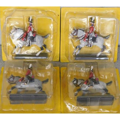 197 - Four mounted Dragoni Royal Scots Greys in blister packs