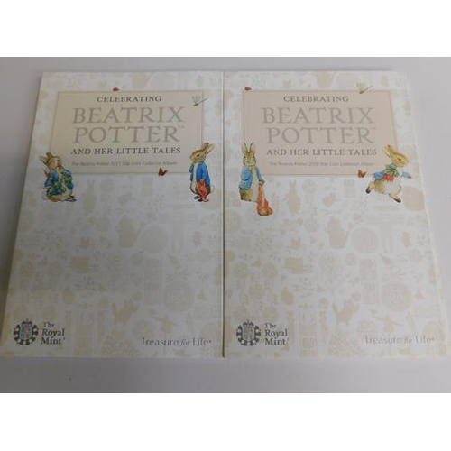 222 - 2x Beatrix Potter coin sets