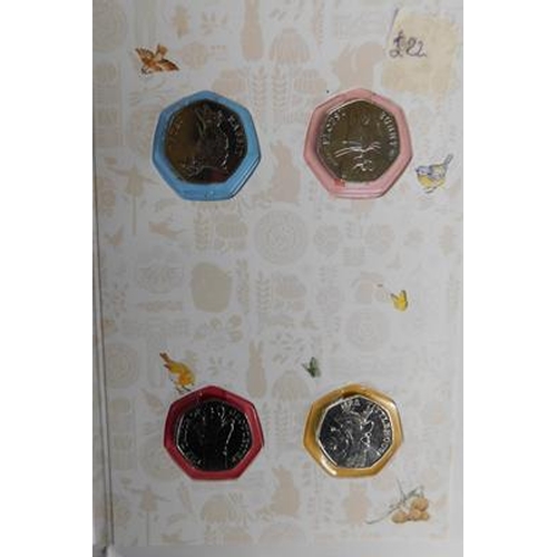 222 - 2x Beatrix Potter coin sets