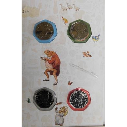 222 - 2x Beatrix Potter coin sets