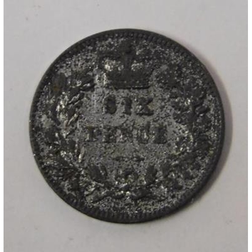 234 - Victorian sixpence (model money)