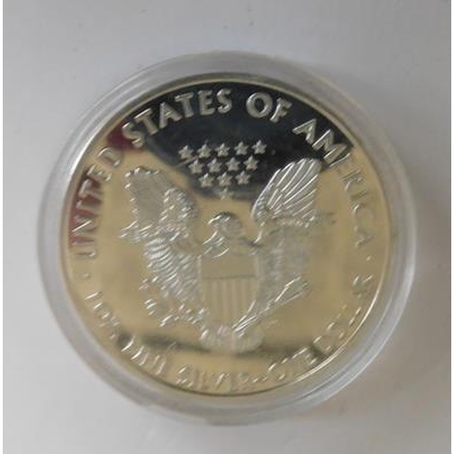 247 - Silver proof one dollar coin