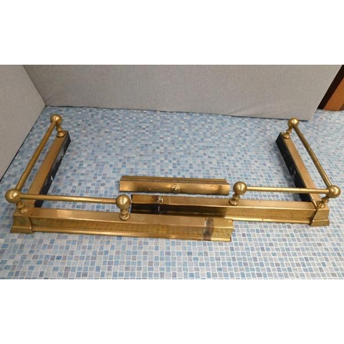 519 - Brass fire hearth surround