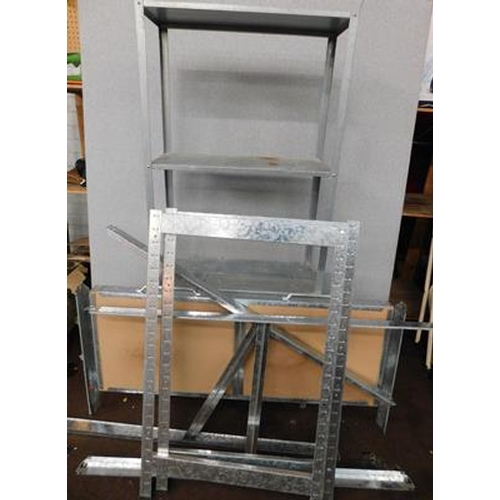526 - Workbench frame with small shelving unit