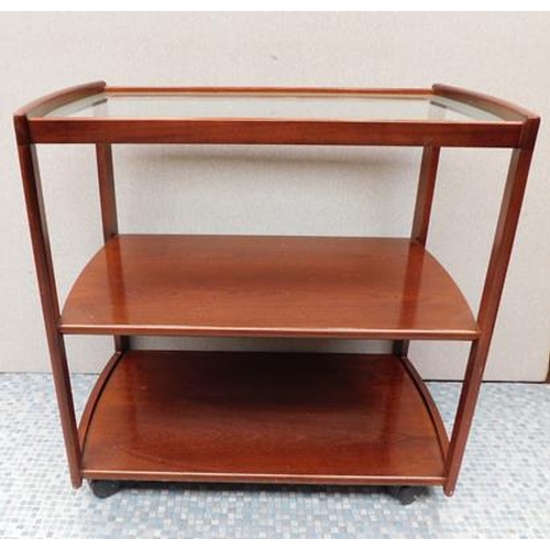 550 - Glass topped teasmaid trolley