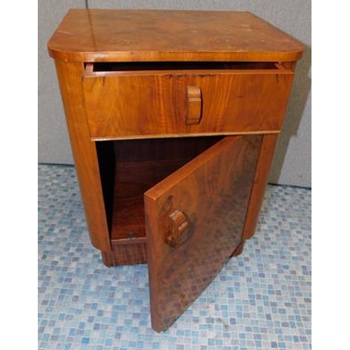 606 - Walnut bedside cabinet - 20
